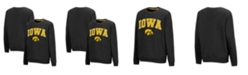 Colosseum Youth Boys Black Iowa Hawkeyes Campus Pullover Sweatshirt